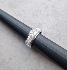 Brillantring 14kt Weißgold mit 26 Brillanten Gesamtgewicht ca. 0,75ct Größe 57