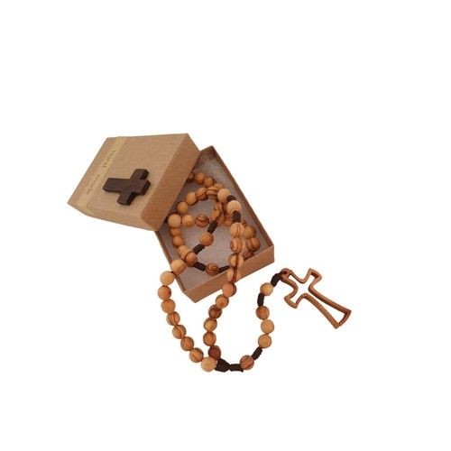 Rosenkranz aus olivenholz - ,rosenkranz,