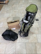 besrey Kraxe Kindertrage mit Aufbewahrungstasche, tragbare Kinderrückentrage für