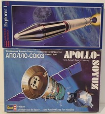 SPACE: APOLLO-SOYUZ 1:96 SCALE MODEL KIT & EXPLORER 1 1:6 SCALE MODEL KIT SET