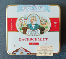 Dose Blech Vintage Zigarillo Bachschmidt Sumatra N0.2  mit Deckel 