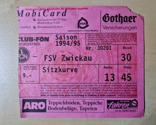 Sammlerticket 1.FC Nürnberg