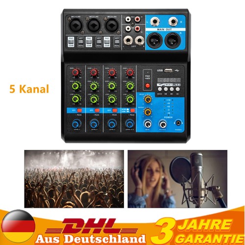 Kanal audio mischpult - 5-kanal,