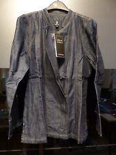 JOBELINE Damen Kochjacke m. Reißverschluß langarm dunkelblau,Jeans Art,Größe48