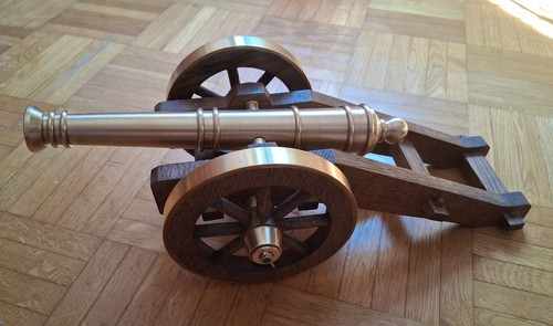 Deko kanone geschütz holz - deko,