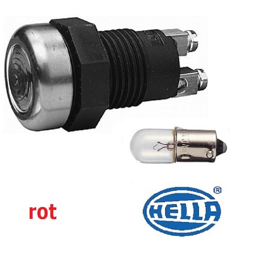 Hella kontrollleuchte rot - kontrollleuchte, 12v