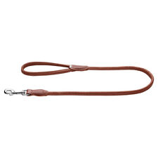 Hunter Führleine Round & Soft  für Hunde, Rindsleder cognac, Made in Germany