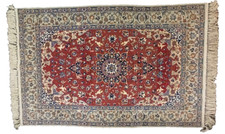 ORIENTTEPPICH PERSER HANDGEKNÜPFT ISFAHAN AUF SEIDE CARPET RUG TEPPETO TAPIS