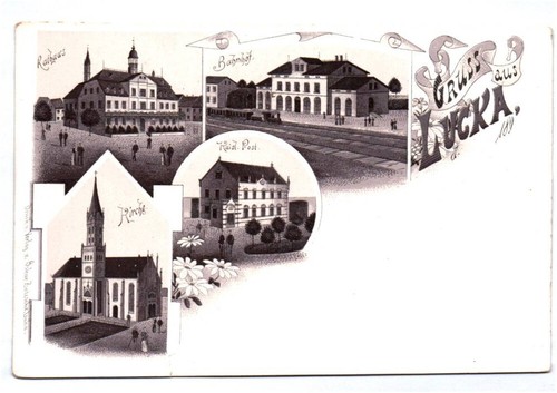 Litho gruss aus lucka - litho,