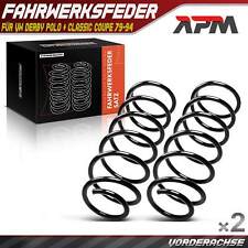 2x Federn Fahrwerksfeder Vorne für VW Polo 86 86C 80 Classic Coupe Derby 79-94