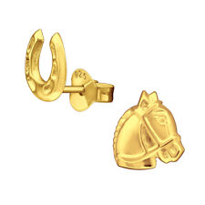 Pferd und Hufeisen Ohrringe