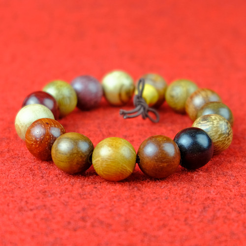Armband edelholz bunt 15mm - armband,