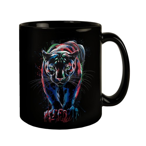 Abstrakter panther farbspiel - abstrakter,