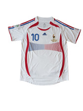 Zinédine Zidane France Away Jersey WC 2006 #10 Size L -Frankreich Auswärtstrikot