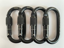 Blacksafe - Oval Steel Screw-Lock - Stahlkarabiner EN 362 / 30 kN B-Ware