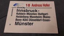 Zuglaufschild EC 18 Andreas