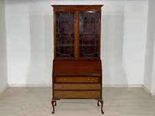 ANTIK MAHAGONI VITRINE SCHRANK SEKRETÄR UM 1880