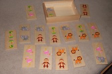 schönes Holz-Domino-Spiel für das kleinere Kind, 15 "Steine"