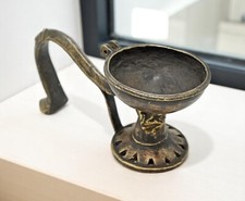 Antik Messing Tempel Diya