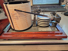  Trommelbarograph mechanisch im Holzgehäuse edel - Barograph Barometer