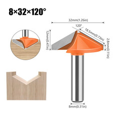 D=32mm 120° Schaft=8mm HM