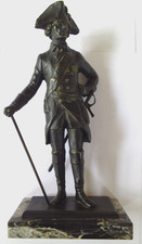 Friedrich der Große, Historische Metall-Figur, Der alte Fritz, ca. 26 cm groß