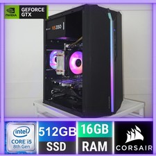 ? FORTNITE GAMING PC • INTEL 6 CORE & NVIDIA GTX • Windows 11 LED RGB TOP!?