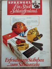 ORIG REKLAME WERBUNG  1971 SPRENGEL Erfrischungs-Stäbchen