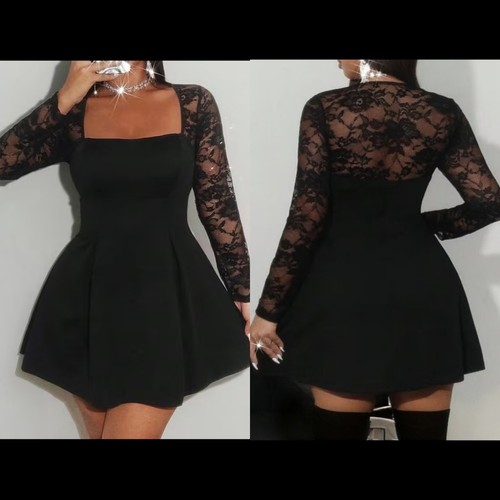 Gothic punk spitzen kleid - punk,