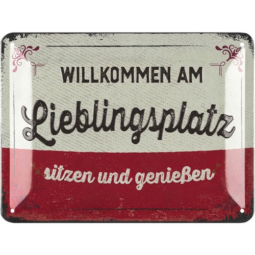 Retro blechschild - retro,