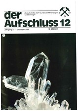Der Aufschluss Heft 12 De 1986 Val Bedretto Kreimbach Harz Franken Euklas Rauris
