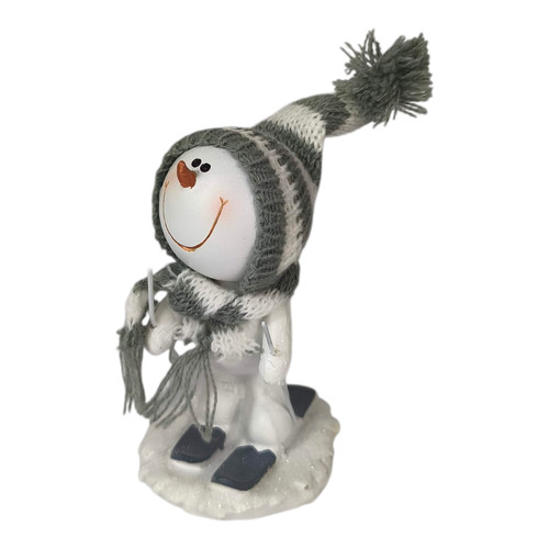 Schneemann auf ski - auf, figur