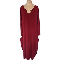 💙 Damen Langes Shirtkleid