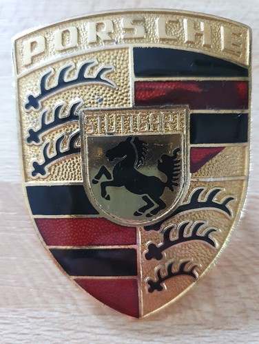 Vintage altes porsche emblem - porsche,