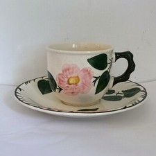 Flat Coffee Tea Cup & Saucer