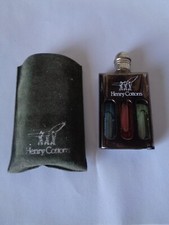 Henry Cottons--Parfum-EDT Flakon 3x2 ml.unbenutzt+voll in orig.Box-Leder-Beutel