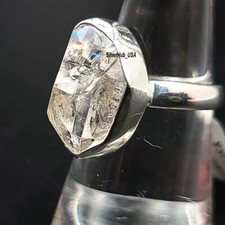 Herkimer Diamant Edelstein 925 Sterling Silber Geschenk für Sie Ring Schmuck ...