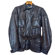 Belstaff Lederjacke Panther 1966 Gold Label Herren M Braun Vintage