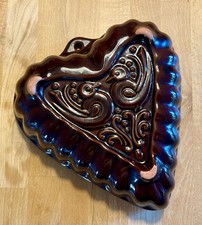 Keramik - Herzbackform, braun ca. 18cm