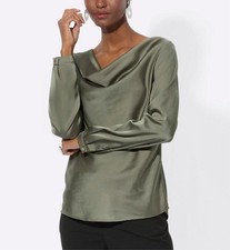 Damen Bluse Oberteil Langarm