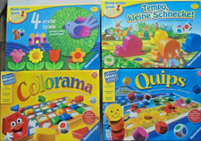 4er Set: Quips, Tempo Schnecke, Colorama, 4 erste Spiele Ravensburger IN FOLIE !
