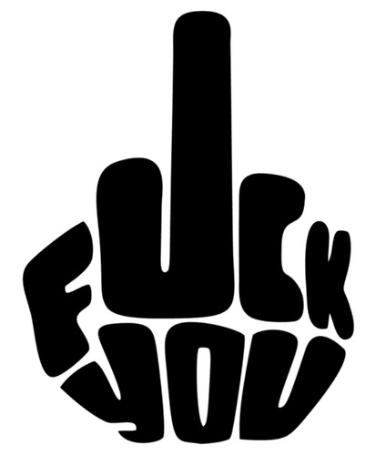 Fuck you aufkleber auto - fuck,