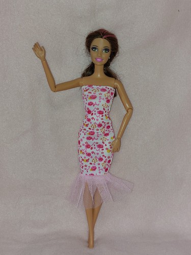 Barbie kleid sommer rosen - barbie,