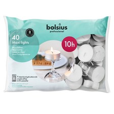 40 Maxi - Teelichter mit 10