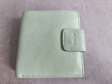 PICARD Kleine Damen Geldbörse Portemonnaie weiches Leder hell-grün quadratisch