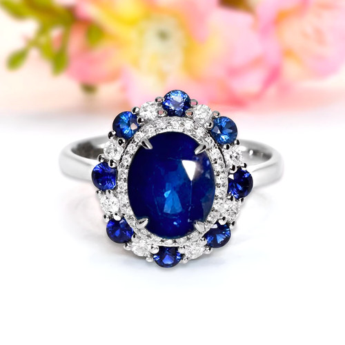 925 silber blauer - silber,