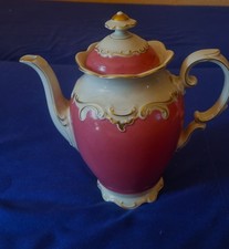 1 Kaffeekanne + Deckel  Bavaria Schumann Arzberg  DRESDEN  Goldrand Shabby W-238