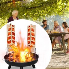 Feuerschale 80cm Lagerfeuer Terrasse 1-2X Kamin Feuerkorb Feuerstell Garten Öfen