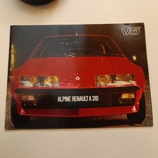 Original Prospekt Renault Alpine A310 V6 Oldtimer N21