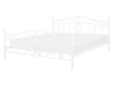 Romantisches Doppelbett Weiß